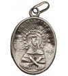 Poland / Lithuania, Vilnius. Two-piece, opened votive medallion Mother of Mercy - Our Lady of Ostra Brama, XIX c.