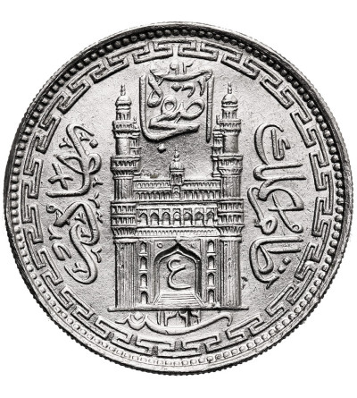 India - Hyderabad. 8 Annas AH 1366 rok 37 / 1946 AD