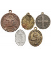 Europe. Set of five religious pendants with the Virgin Mary, XIX cent.
