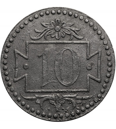 Wolne Miasto Gdańsk. 10 fenigów 1920, mała cyfra