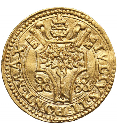 Państwo Kościelne, Juliusz II, 1503-1513. Fiorino di Camera (Dukat) bez daty, Rzym