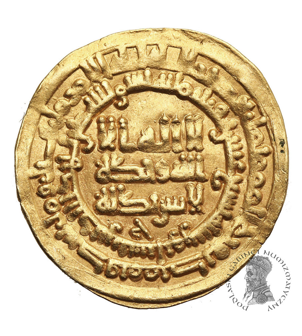 Dynastia Samanidów, Nasr II bin Ahmad, AH 301-331 / 914-943 AD. Złoty Dinar, AH 324 / 935/36 AD, mennica Nishapur Dynastia Samanidów, Nasr II bin Ahmad, AH 301-331 / 914-943 AD. Złoty Dinar, AH 324 / 935/36 AD, mennica Nishapur