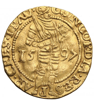 Niderlandy, Prowincja Utrecht (1581-1795). Dukat (Gouden Dukaat) 1597, Utrecht