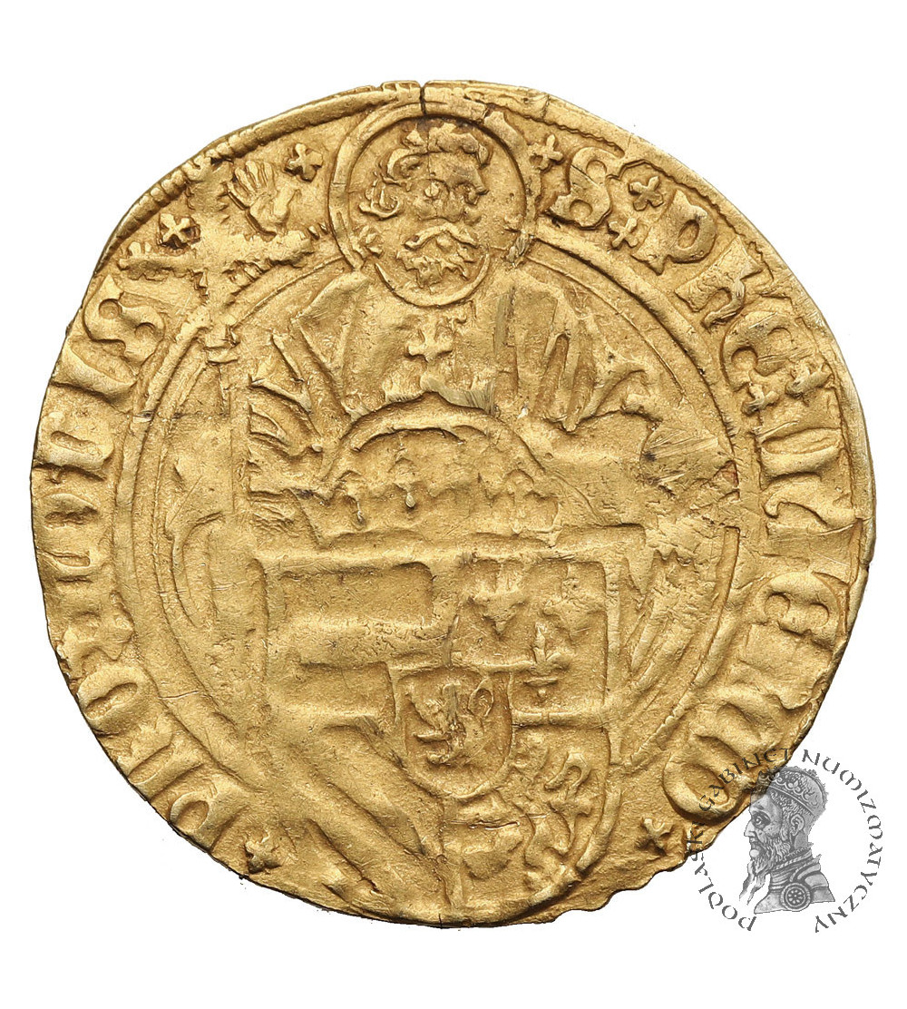 Niderlandy, Brabancja. Filip I Piękny, 1482-1506. Goldgulden (Philippusgoudgulden), bez daty (ok. 1500-1506), Antwerpia Niderlandy, Brabancja. Filip I Piękny, 1482-1506. Goldgulden (Philippusgoudgulden), bez daty (ok. 1500-1506), Antwerpia