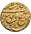 Indie. Imperium Wielkich Mogołów, Farrukhsiyar, 1713-1719 AD. Złoty Mohur, AH 1131 / 1719 AD, rok 2, Shahjahanabad (Delhi)