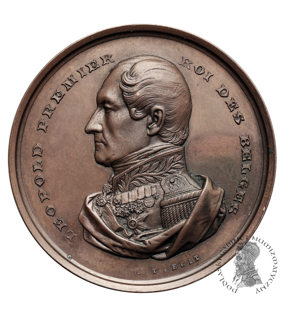 Belgia, Leopold I (1831-1865), Bruksela. Medal 1862, Medal Nagrodowy z Konkursu Królewskiego Konserwatorium Muzycznego