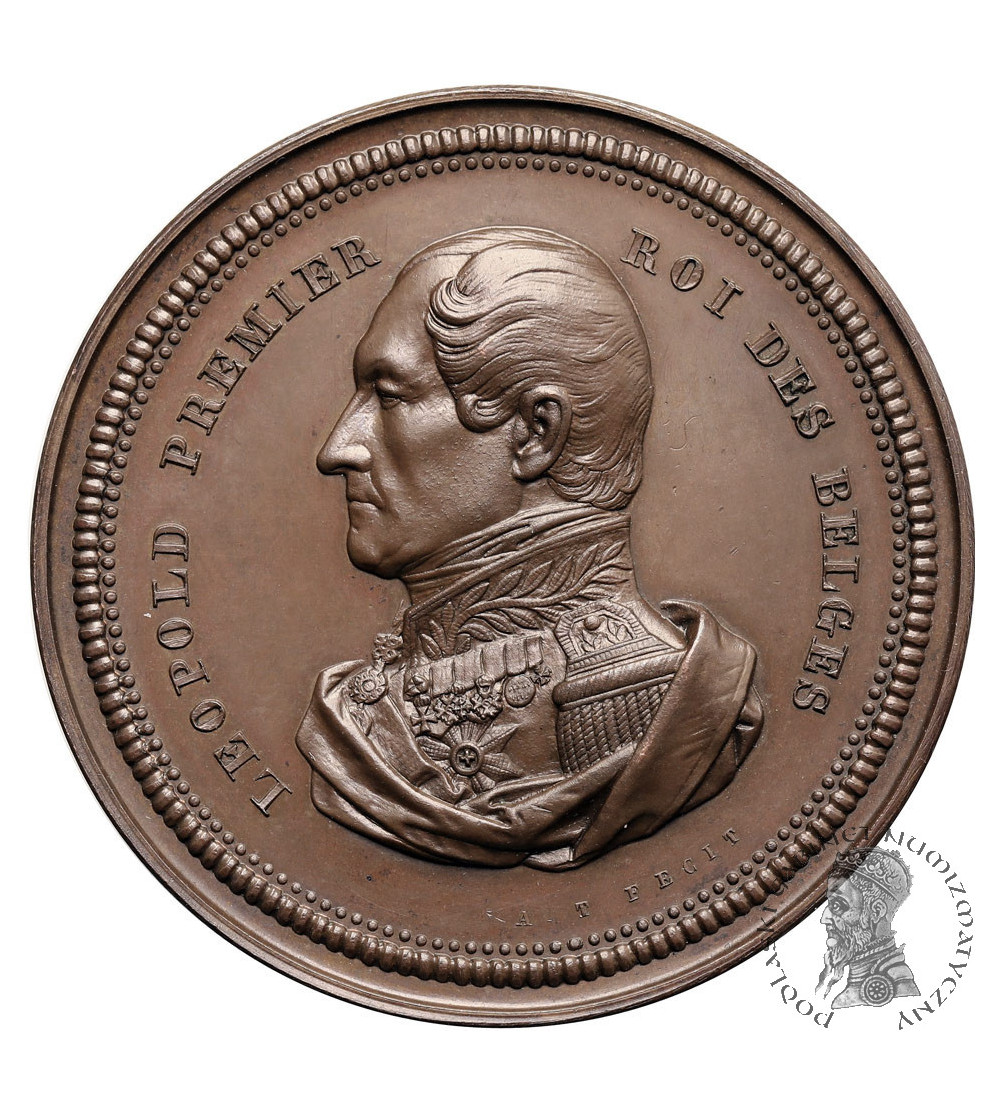 Belgia, Leopold I (1831-1865), Bruksela. Medal 1863, Medal Nagrodowy z Konkursu Królewskiego Konserwatorium Muzycznego