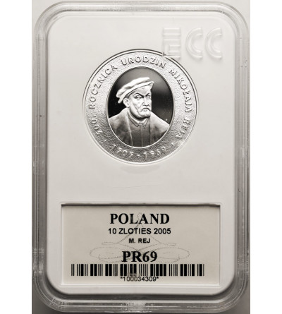 Polska. 10 złotych 2005, Mikołaj Rej - GCN ECC PR 69