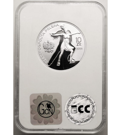Polska. 10 złotych 2006, Turyn XX Igrzyska Zimowe - GCN ECC PR 69