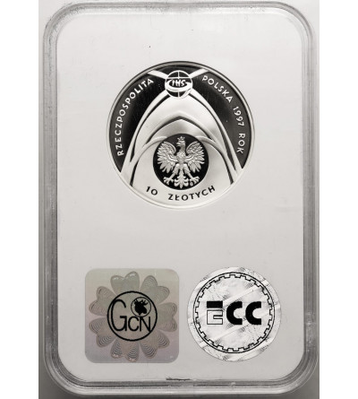 Polska. 10 złotych 1997, Jan Paweł II, Kongres Eucharystyczny - Eucharystia i Wolność - GCN ECC PR 68