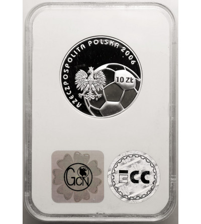Polska. 10 złotych 2006, MŚ w Piłce Nożnej, Niemcy 2006 - GCN ECC PR 69