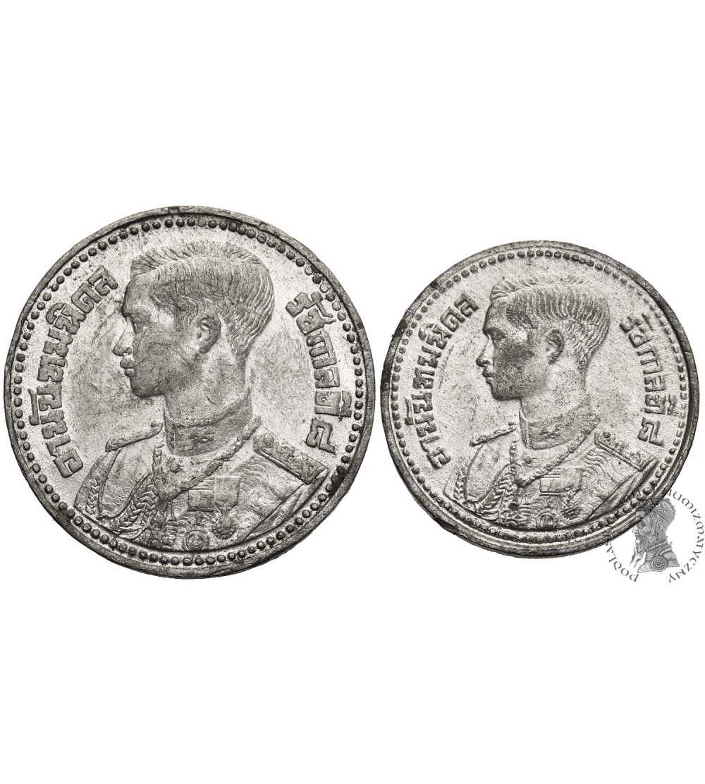 Tajlandia, Rama IX 1946-2016. Zestaw 5, 10 Satang, BE 2489 / 1946 AD
