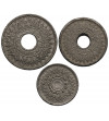 Tajlandia, Rama VIII 1935-1946. Zestaw: 1, 5, 10 Satang, BE 2485 / 1942 AD