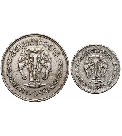 Thailand, Rama V 1868-1910. Set 2 1/2 and 10 Satang, RS 116 / 1897 AD