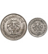 Thailand, Rama V 1868-1910. Set 2 1/2 and 10 Satang, RS 116 / 1897 AD
