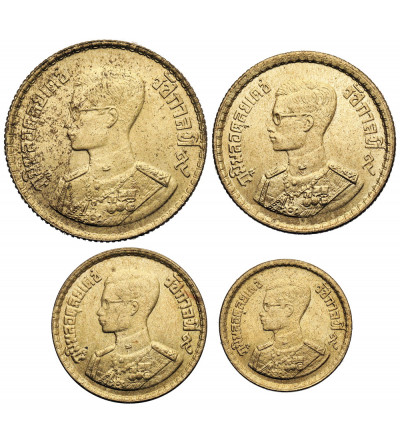 Thailand, Rama IX 1946-2016. Set: 5, 10, 25, 50 Satang, BE 2500 / 1957 AD
