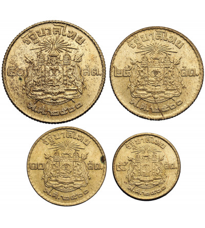 Thailand, Rama IX 1946-2016. Set: 5, 10, 25, 50 Satang, BE 2500 / 1957 AD