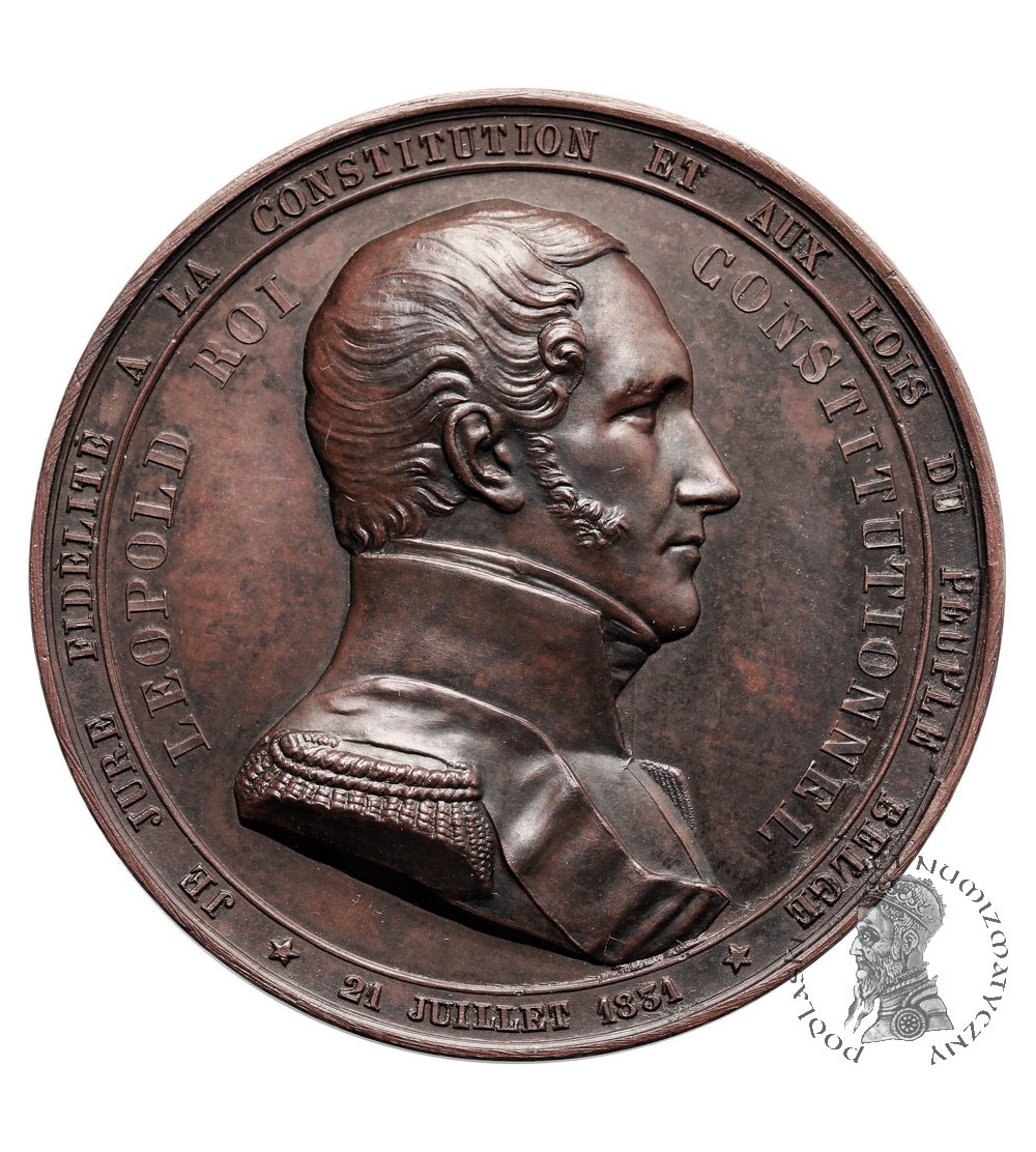 Belgium, Leopold I (1831-1865), Brussels. Medal 1848, Leopold Faithful to the Constitution Belgium, Leopold I (1831-1865), Brussels. Medal 1848, Leopold Faithful to the Constitution