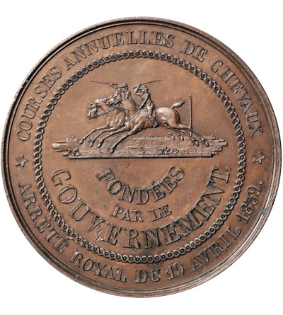 Belgium, Leopold I (1831-1865). Medal 1839 from the Annual Horse Races