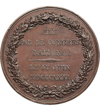 Belgium, Leopold I (1831-1865). Medal 1831, Leopold I elected King by the National Congress