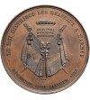 Belgia, Leopold I (1831-1865). Medal 1852 upamiętniający króla przekazującego flagi armii