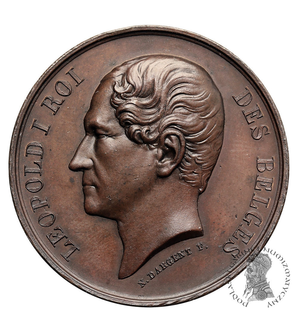 Belgia, Leopold I (1831-1865). Medal 1860 w uznaniu Strzelectwa Krajowego (Tir Nationale)