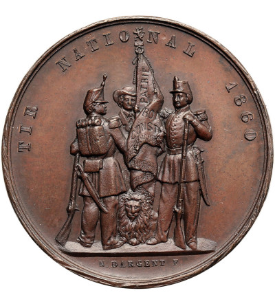 Belgium, Leopold I (1831-1865). Medal 1860 in recognition of National Shooting (Tir Nationale)
