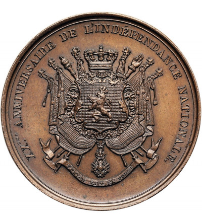 Belgia, Leopold I (1831-1865). Medal 1851 upamiętniający 20 Rocznicę Odzyskania Niepodległości