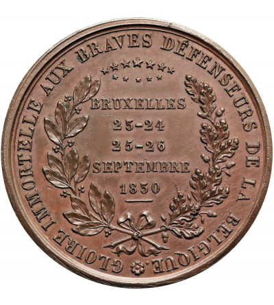 Belgia. Medal 1830 upamiętniający chwalebnych obrońców Belgii