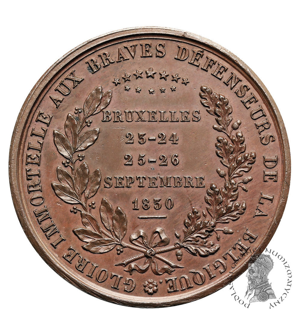 Belgia. Medal 1830 upamiętniający chwalebnych obrońców Belgii