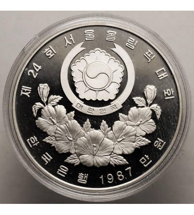 Korea Południowa. 10000 Won 1987, XXIV Igrzyska Olimpijskie w Seulu 1988, Skoki do wody - Proof