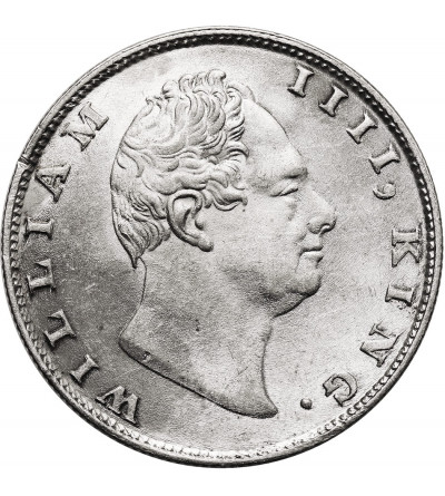 India British. East India Company, William IV. Rupee 1835 F, (c) Calcutta mint