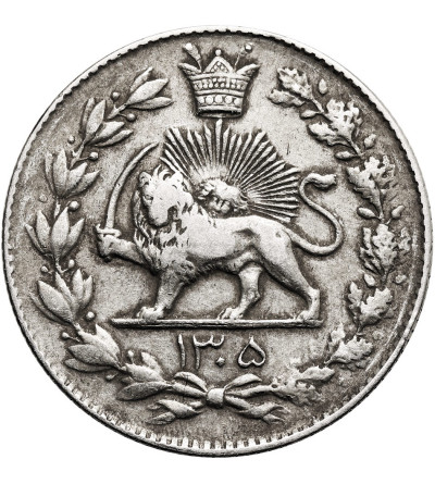 Iran, Reza Shah, AH 1344-1360 / 1925-1941. 2000 Dinarów (2 Kran / 2 Qiran), SH 1305 / 1926 AD