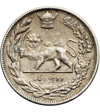 Iran, Reza Shah 1925-1941. 2000 Dinars (2 Kran), SH 1308 / 1929 AD
