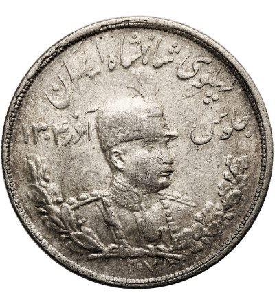 Iran, Reza Shah 1925-1941. 5000 Dinarów (5 Kran), SH 1307 / 1928 AD