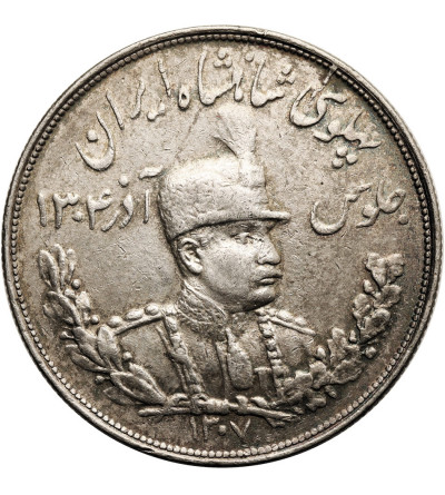 Iran, Reza Shah 1925-1941. 5000 Dinarów (5 Kran), SH 1307 / 1928 AD