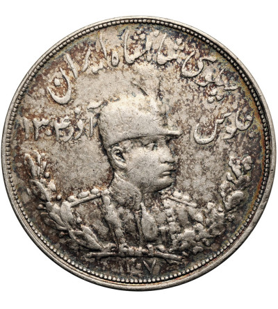 Iran, Reza Shah 1925-1941. 5000 Dinarów (5 Kran), SH 1307 / 1928 AD
