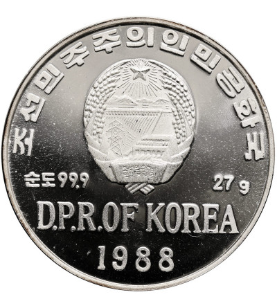 Korea Północna. 500 Won 1988, Zimowe Igrzyska Olimpijskie Calgary 1988, Hokej - Proof