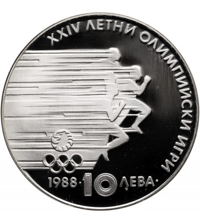Bulgaria. 10 Leva 1988, Summer Olympics 1988, Seoul - Proof