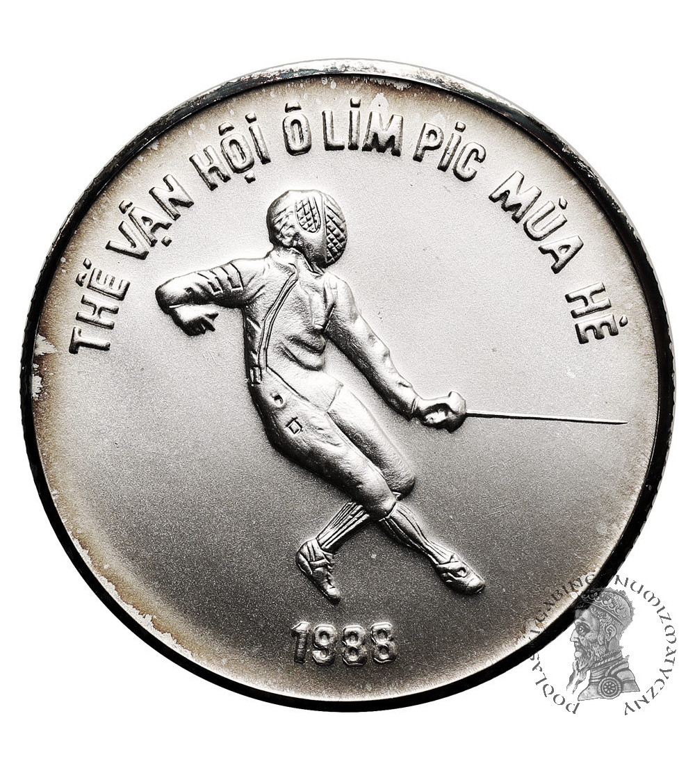 Wietnam, Republika Socjalistyczna. 100 Dong 1986, Letnie Igrzyska Olimpijskie 1988, Seul, Szermierka