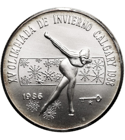 Kuba. 5 Pesos 1986, Zimowe Igrzyska Olimpijskie 1988, Calgary, Łyżwiarstwo