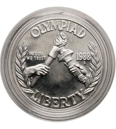 USA. 1 Dollar 1988 S, San Francisco, XXIV Summer Olympics, Seoul 1988 - Proof