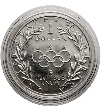 USA. 1 dolar 1988 S, San Francisco, XXIV Letnie Igrzyska Olimpijskie, Seul 1988 - Proof