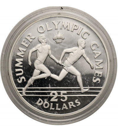 Jamaica. 25 Dollars 1988, XXIV Summer Olympic Games, Seoul 1988 - Proof