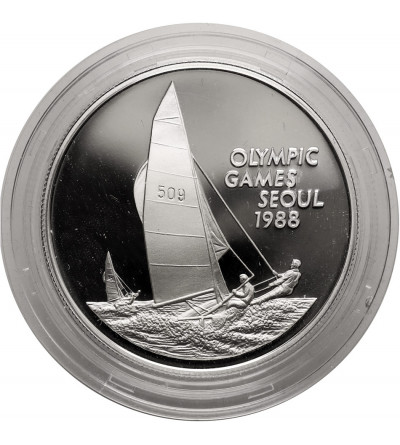 Cayman Islands. 5 Dollars 1988, XXIV Summer Olympic Games, Seoul 1988 - Proof