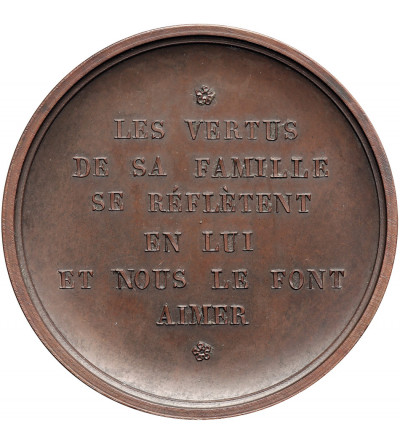Belgium, Prince Philippe of Belgium, Count of Flanders (1837-1905) . Medal circa 1840