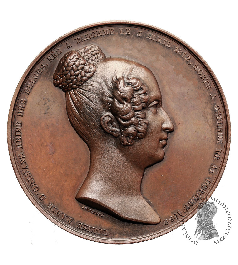 Belgium, Leopold I of Belgium (1831-1865). Medal 1850 commemorating the death of Louise-Marie d'Orléans (1832-1850) Belgium, Leopold I of Belgium (1831-1865). Medal 1850 commemorating the death of Louise-Marie d'Orléans (1832-1850)