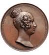 Belgium, Leopold I of Belgium (1831-1865). Medal 1850 commemorating the death of Louise-Marie d'Orléans (1832-1850)