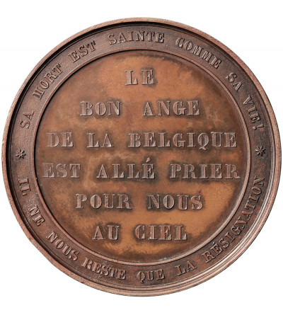 Belgium, Leopold I of Belgium (1831-1865). Medal 1850 commemorating the death of Louise-Marie d'Orléans (1832-1850)