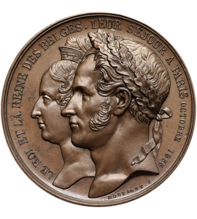Belgia, Leopold I Koburg (1831-1865). Medal 1833 upamiętniający narodziny Ludwika Filipa (Louis-Philippe)